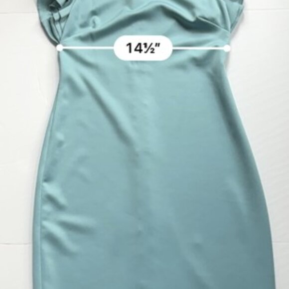 Tommy Hilfiger Women’s Sky Blue Flutter Sleeve Scuba Dress – Size 6 - Picture 6 of 6